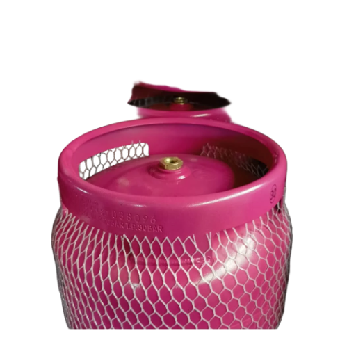 Bouteille de gaz rose