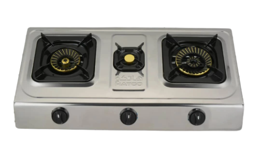 Cuisinière à gaz à trois brûleurs