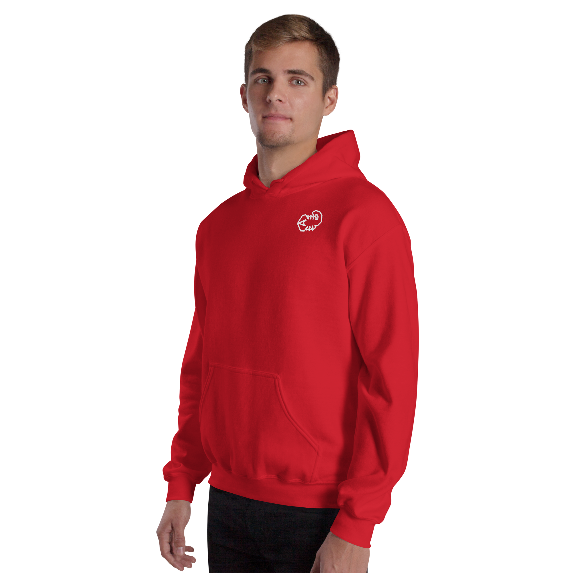 Roter Kapuzenpullover 0711