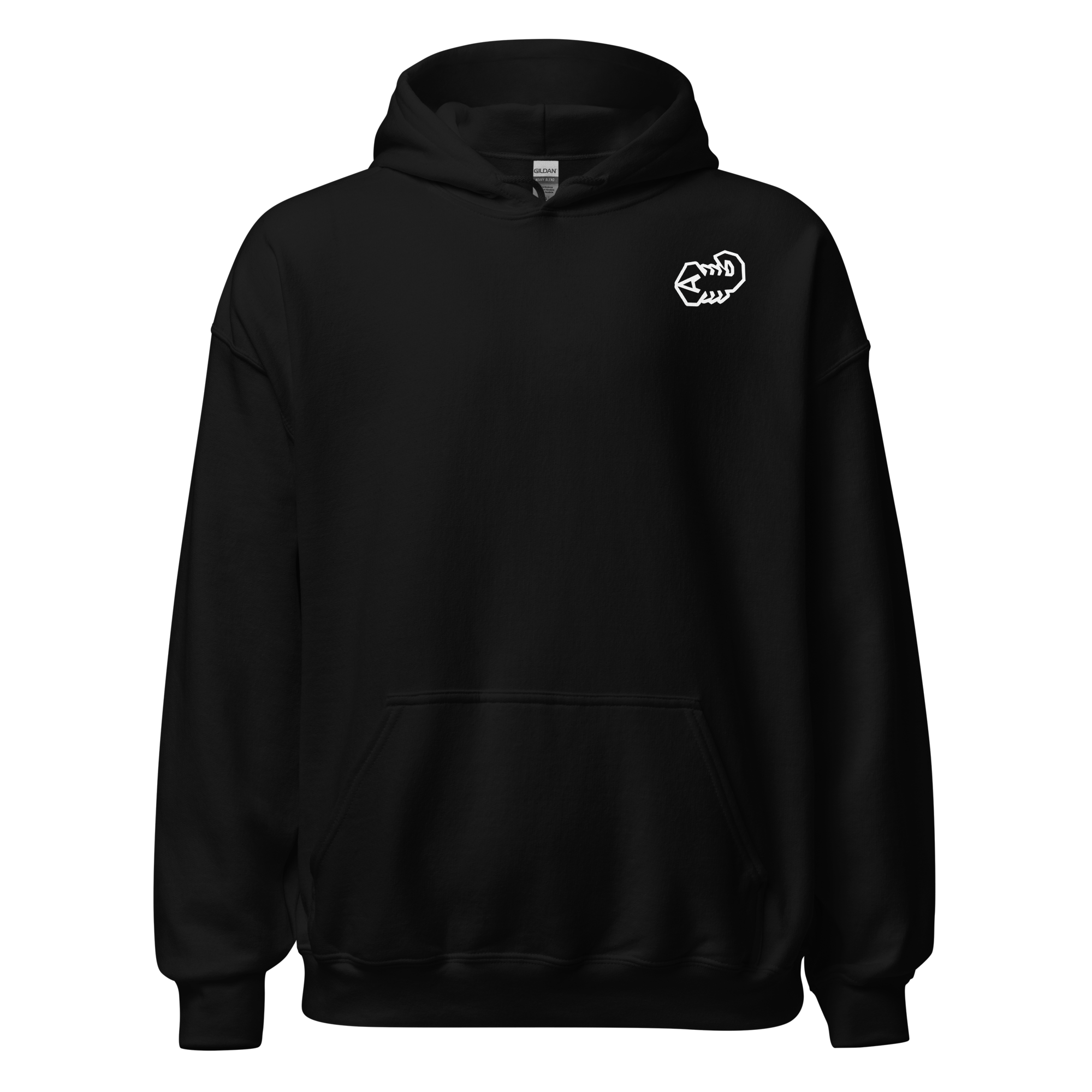 Schwarzer Kapuzenpullover 0711