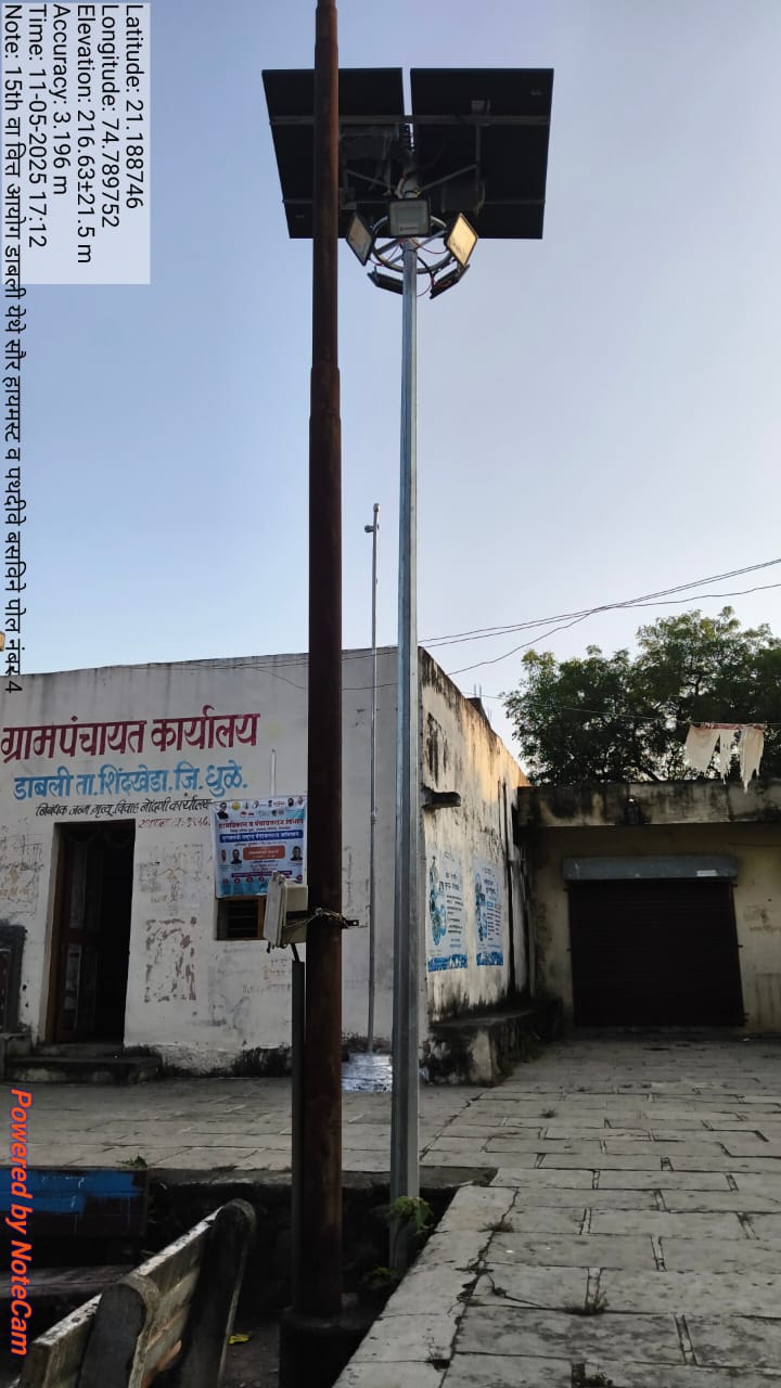 Solar high mast installation services