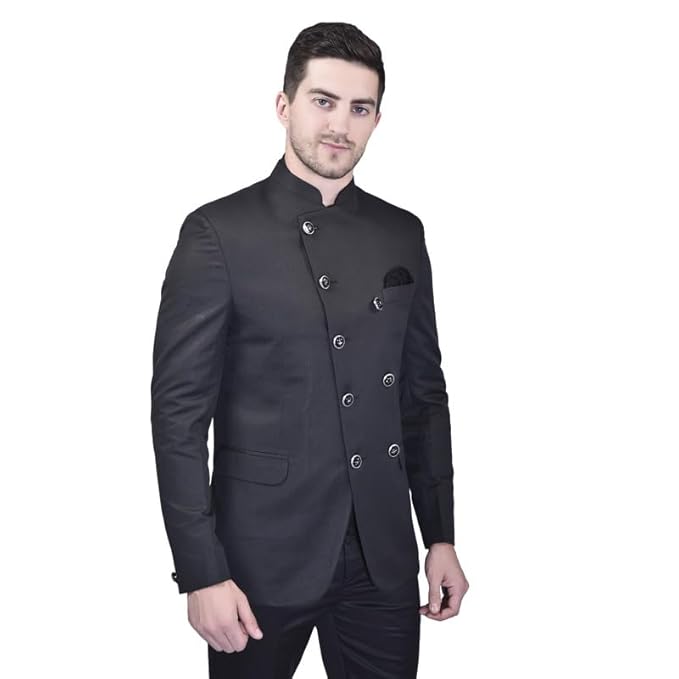 Men's Black Bandhgala Blazer