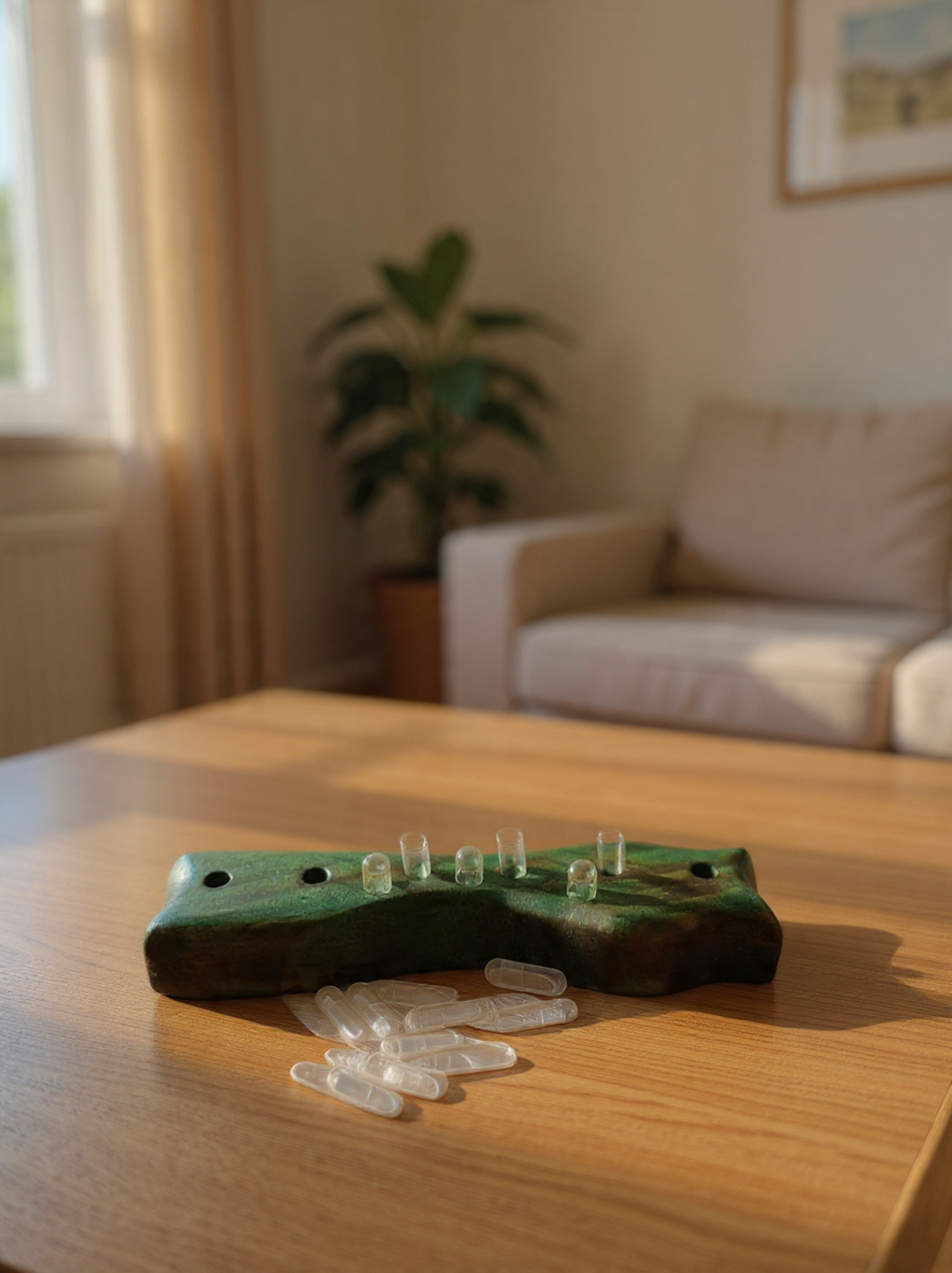 Porta cápsulas Artesanal de Madera 