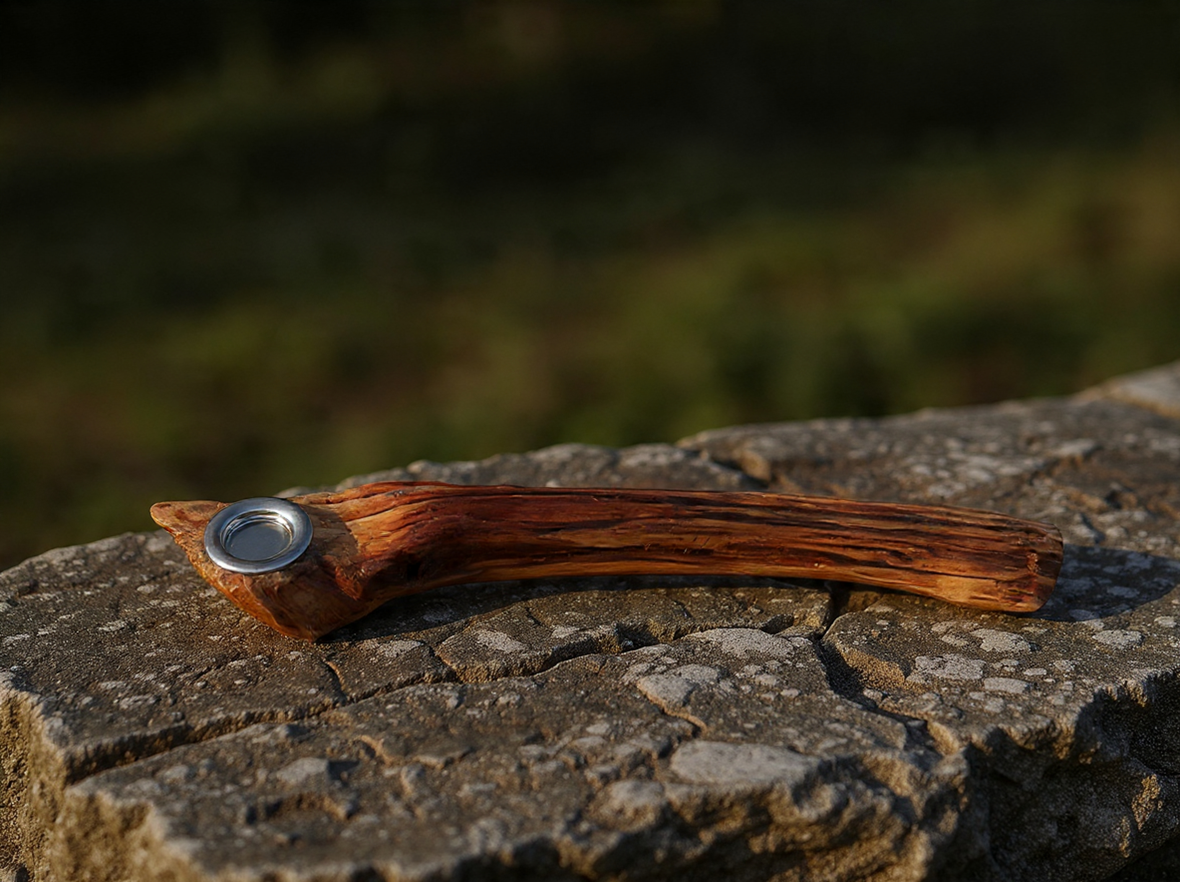 🌿 Porta Incienso de Madera Natural