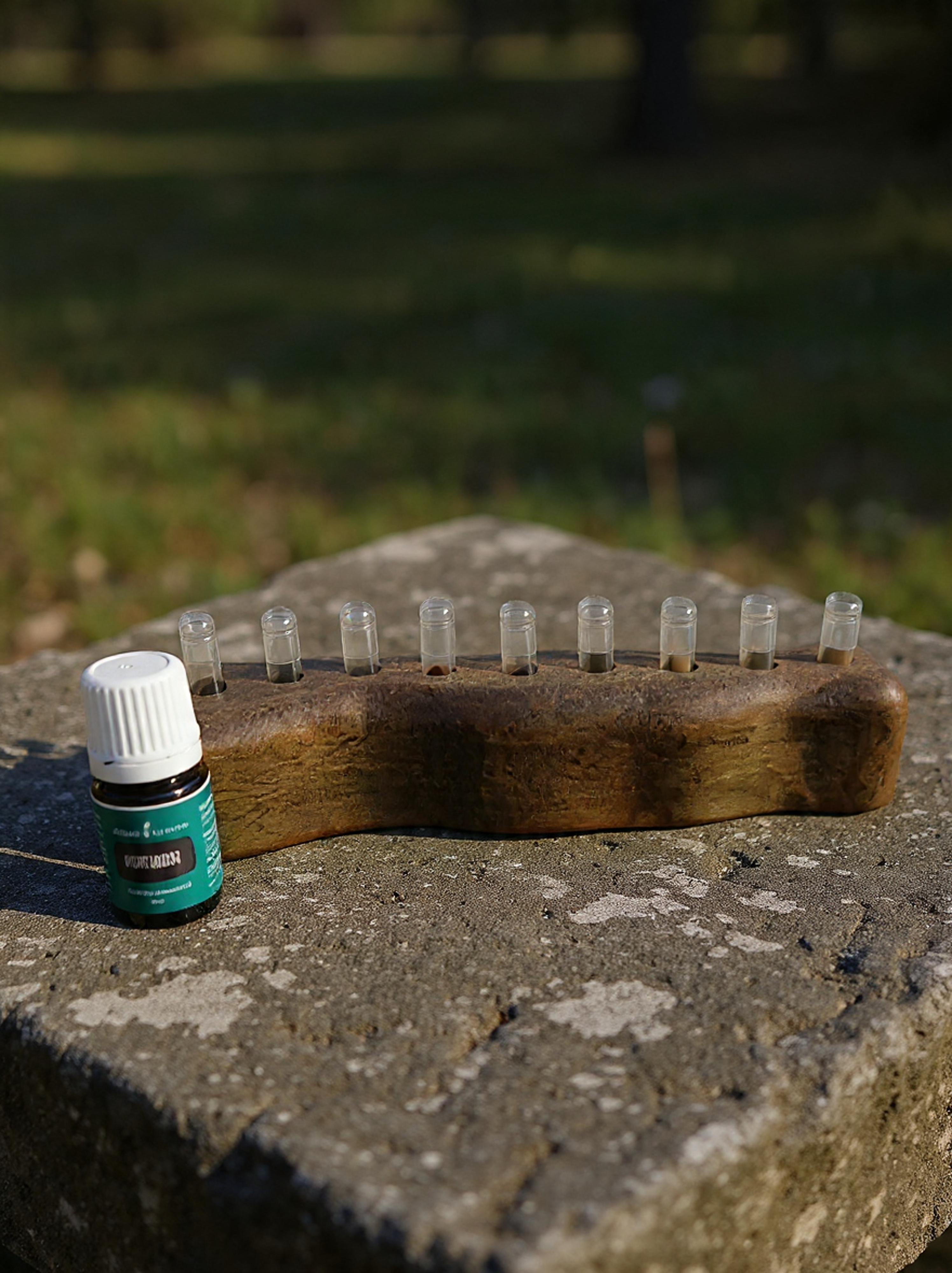 Porta cápsulas Artesanal de Madera Natural