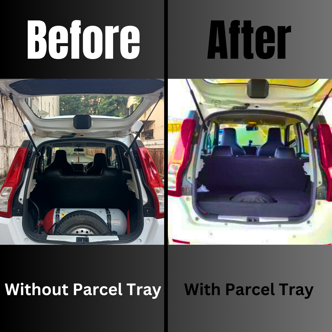 Wagon R CNG Boot Parcel Tray | Boot Parcel Tray with Tyre Cover Compatible for New Model Wagonr (Pack of 1)