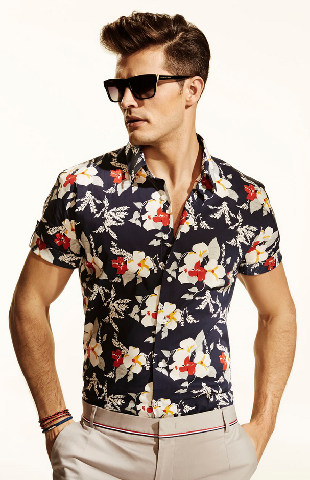 Men's Floral Short Sleeve Shirt
