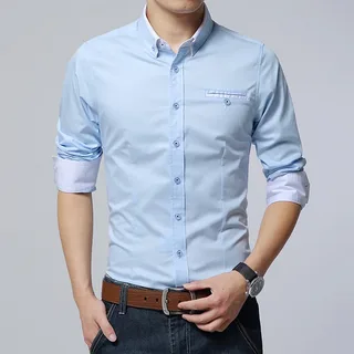 Men's Light Blue Dress Shirt
