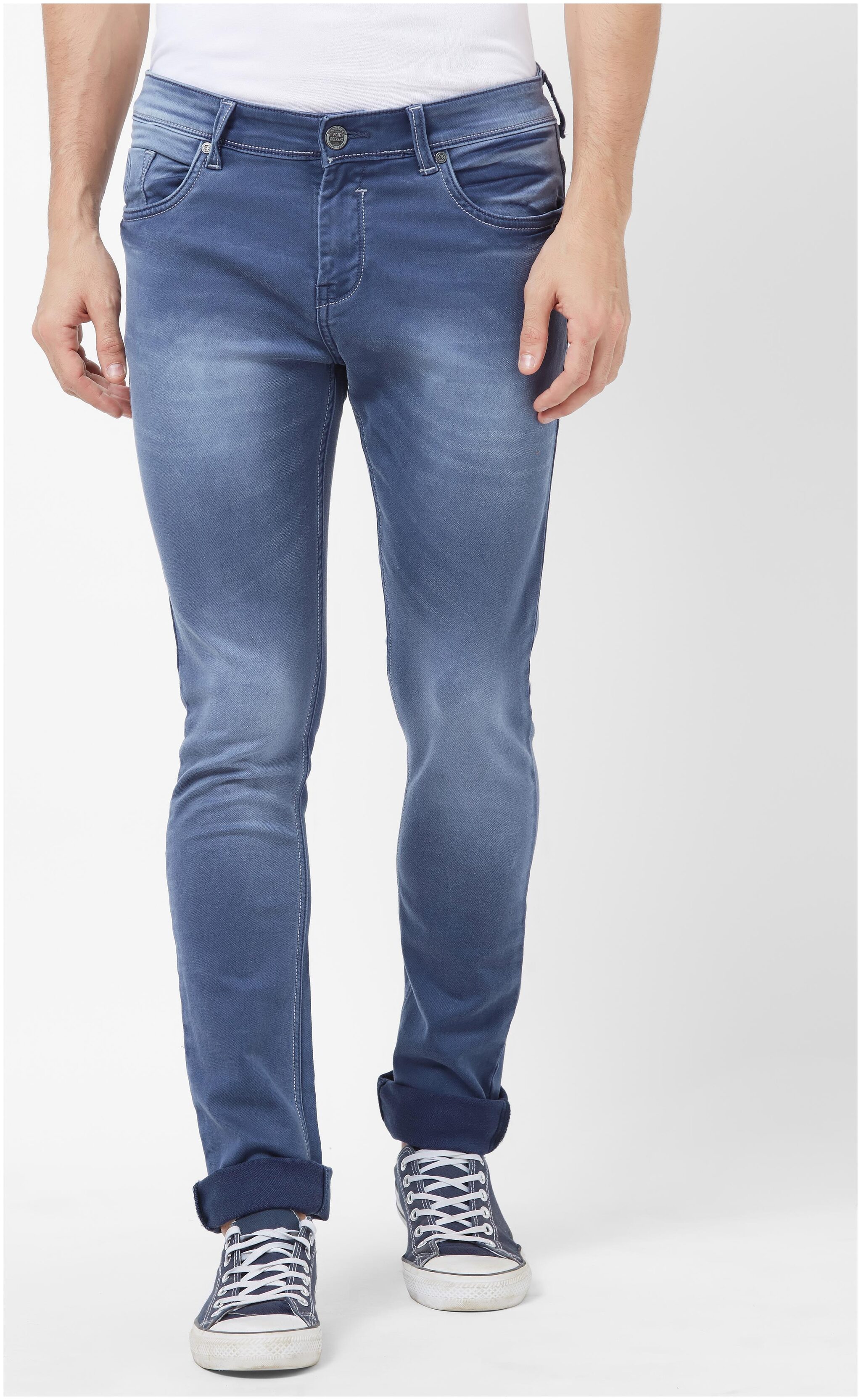 Men's Slim Fit Blue Jeans