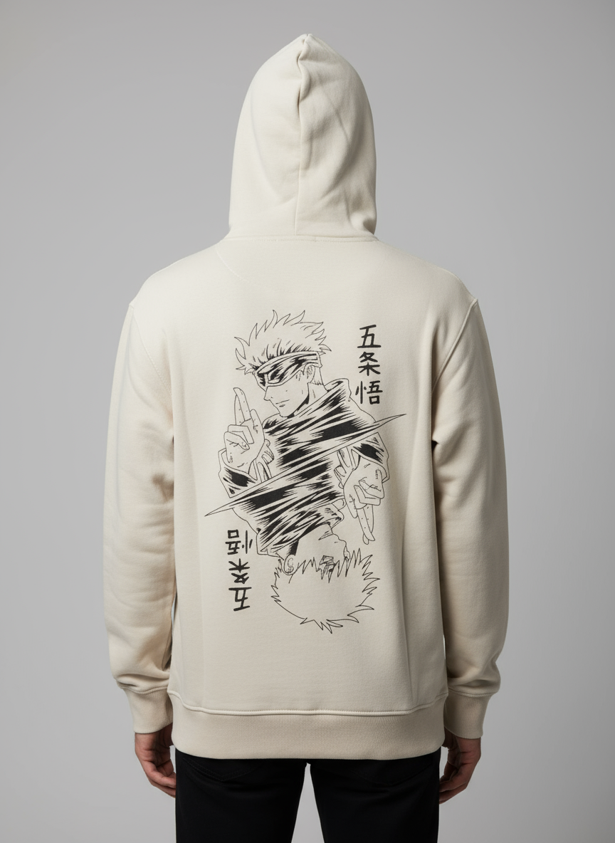 Beige Anime Hoodie - Unisex