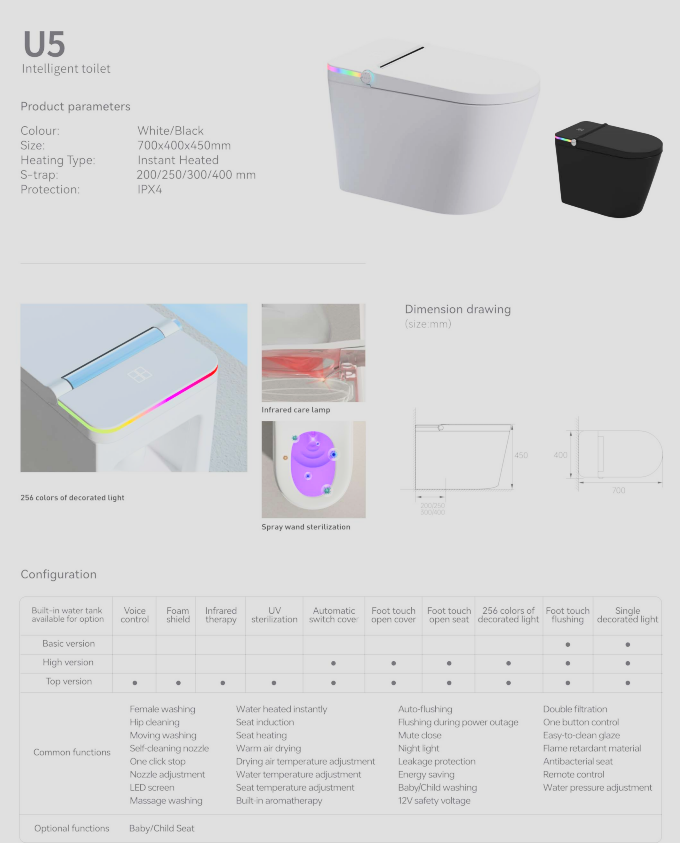 Intelligent Toilet U5