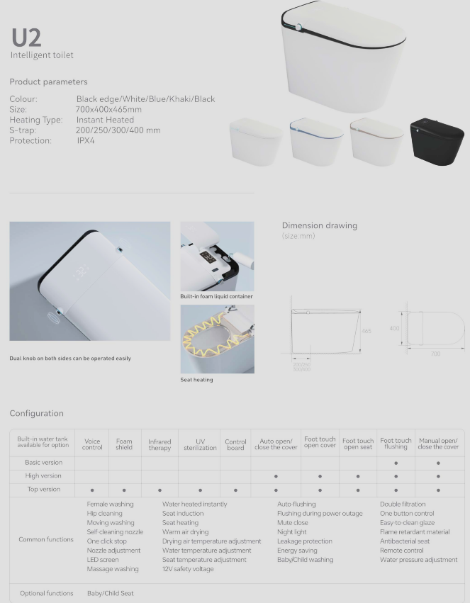 Intelligent Toilet U2