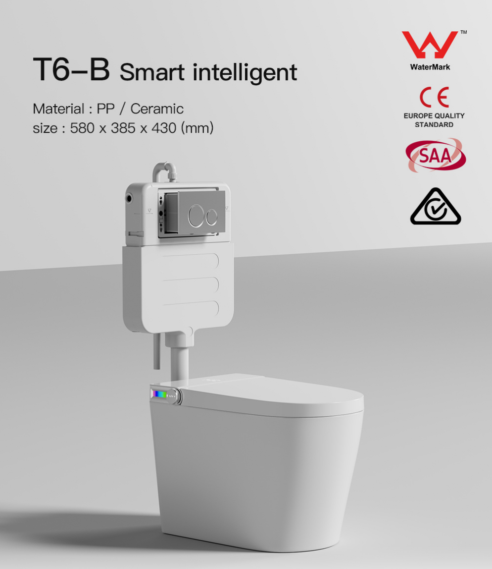 T6 / T6 -A/ T6 -B og T6-C.Vegghengt Smart Toalett