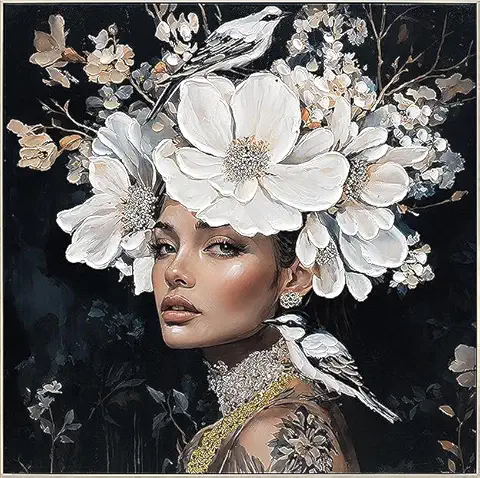 Floral Art Wall Painting