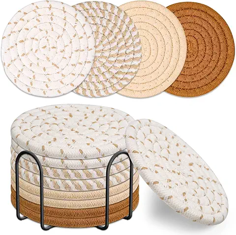 Woven Cotton Coasters Set