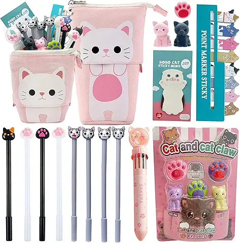 Cute Cat Themed Stationery Set