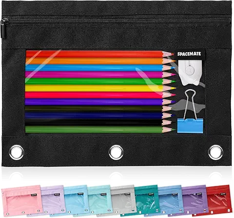Multi-Color Pencil Pouch with Stationery Set
