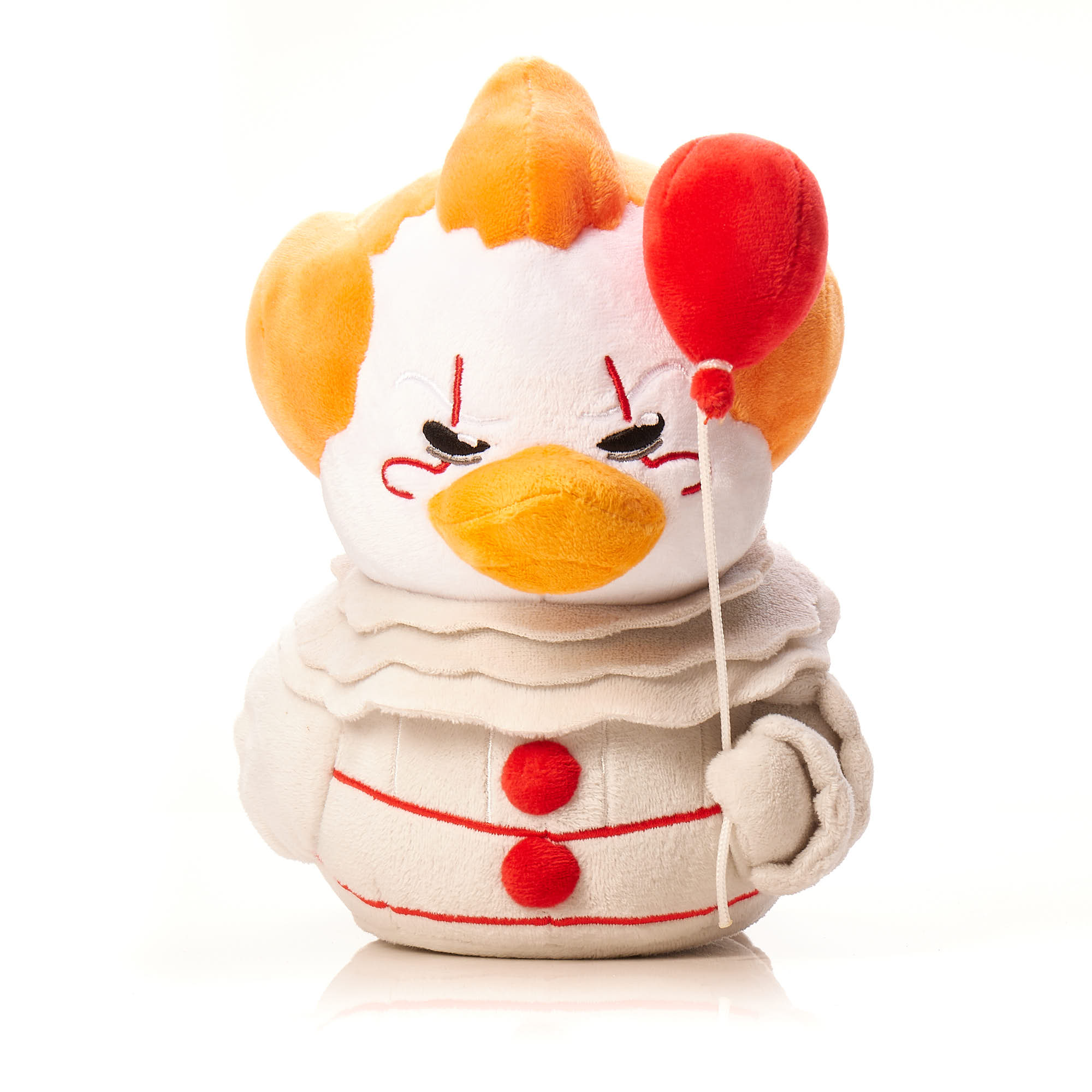 Clown Plush Toy with Red Balloon