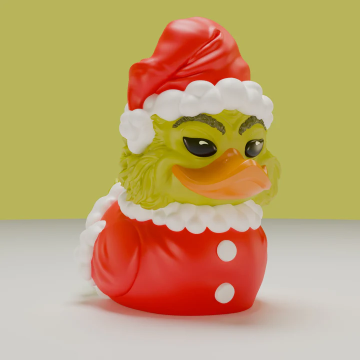 Grinch Santa Rubber Duck