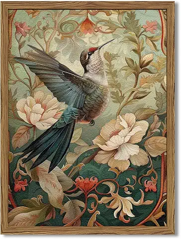 Vintage Hummingbird Art Print