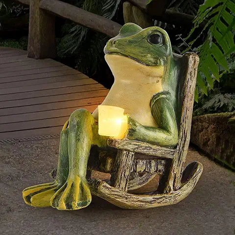 Frog Figurine Garden Decor