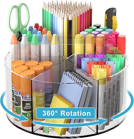 Rotating Art Supplies Organizer