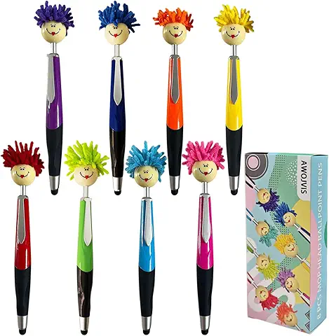 Mop Head Ballpoint Pens Set