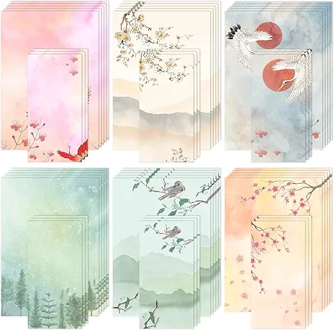 Vintage Japanese Letter Writing Paper Set