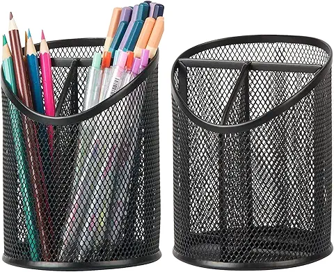 Metal Mesh Pen Holder Set