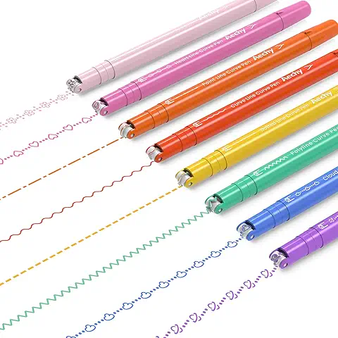 Colorful Patterned Line Drawing Pens