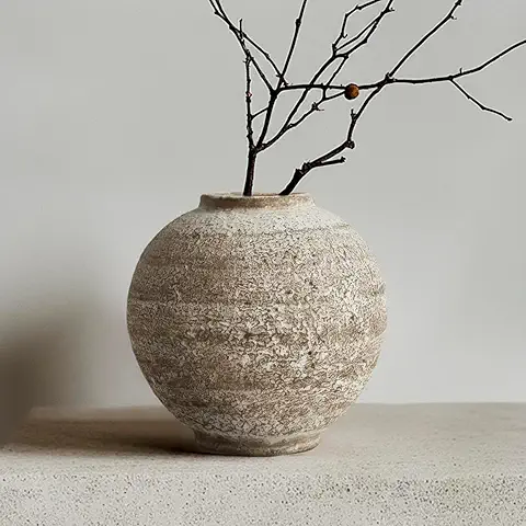 Handcrafted Textured Ceramic Vase