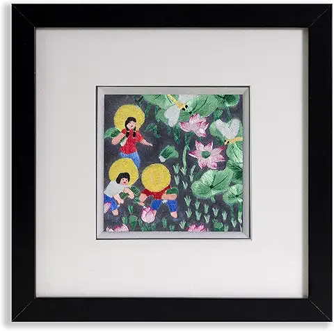 Handcrafted Vietnamese Silk Embroidery Art