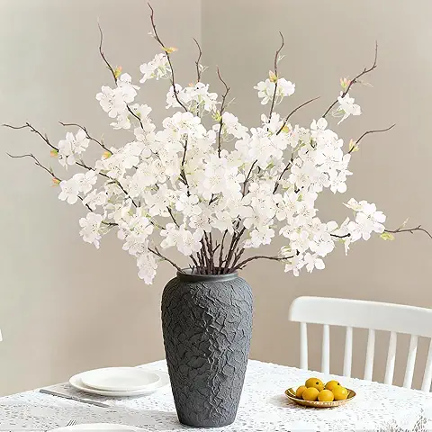Artificial White Cherry Blossom Flower Arrangement