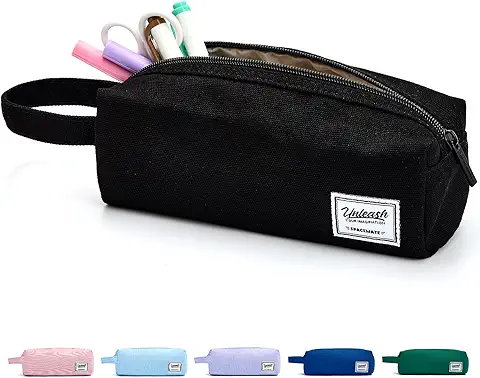 Black Canvas Pencil Case