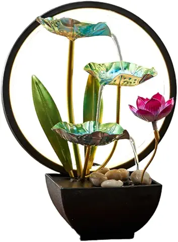 Tabletop Lotus Fountain