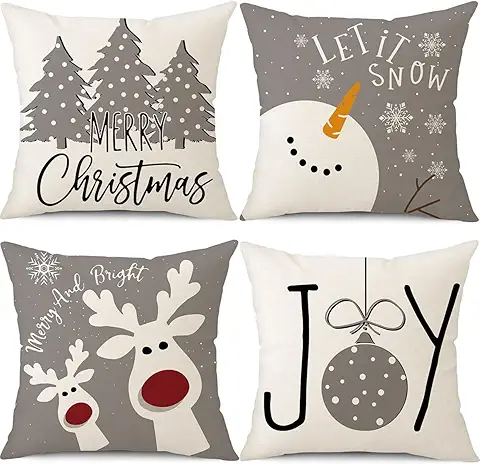 Christmas Decorative Pillow Covers Set