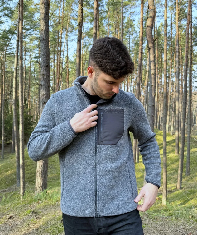 ReNew Vilnos Vyriškas Džemperis Su Užtrauktuku