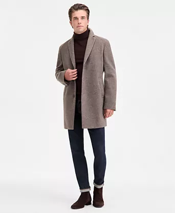 Men's Wool Blend Overcoat