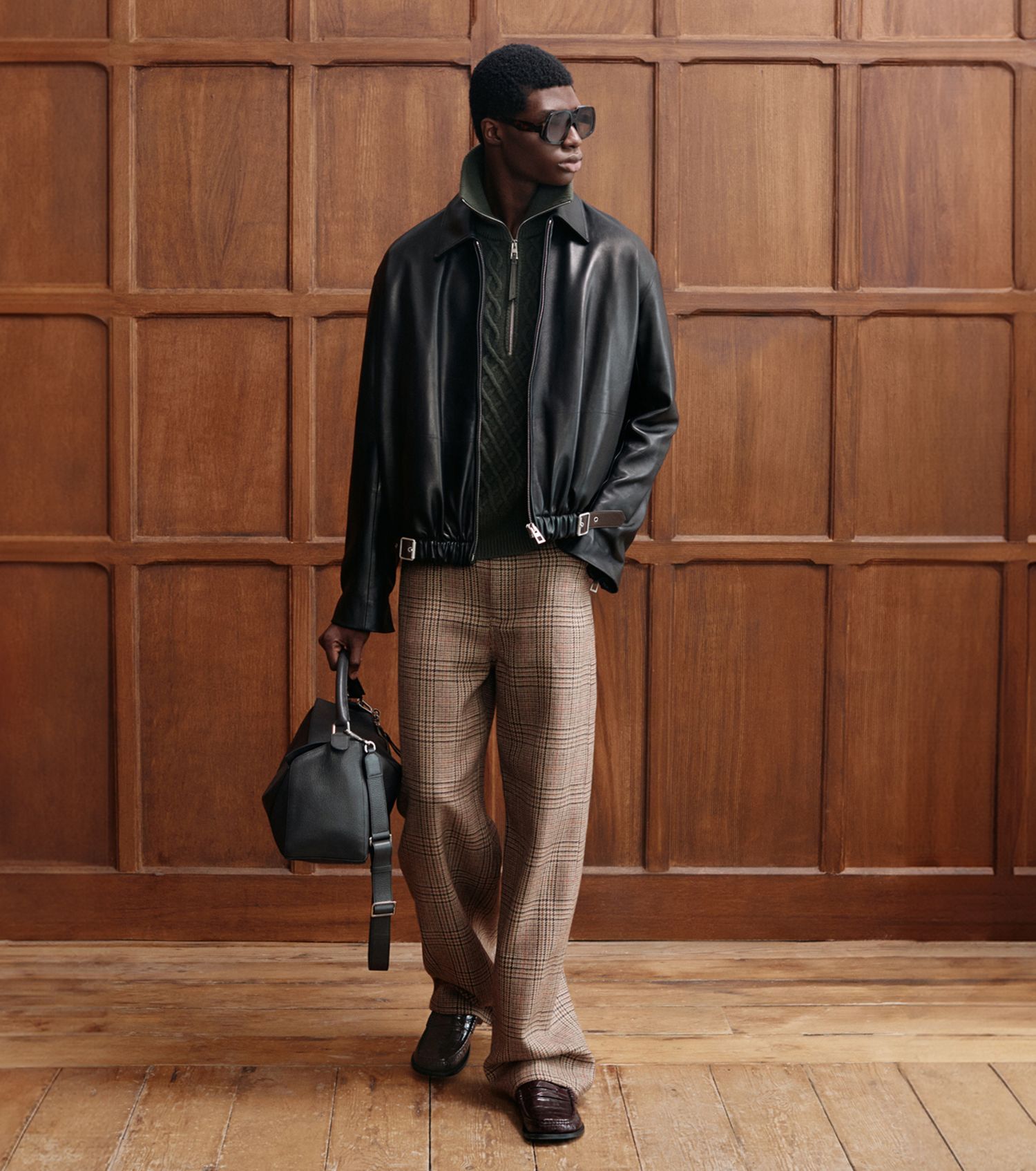 Men's Black Leather Jacket