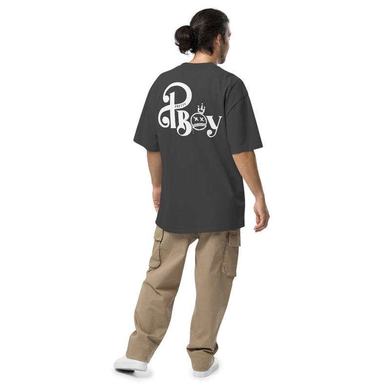 Pretty Boy Black Oversize Pboy Logo T-Shirt