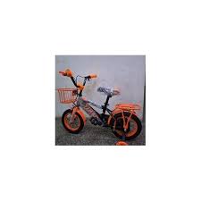 16″ Kids Bicycle Orange/Black – Size 16 Children’s Bike with Training Wheels & Front Basket (Age 4‑7)”