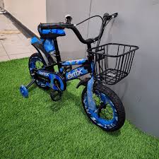 12″ Kids Bicycle – Green/Black Size 12 Children’s Bike with Front Basket & Training Wheels (Ages 2‑5)BMX Bicycle