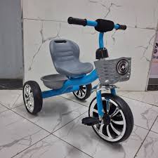 Colorful Toddler Tricycles – Blue, Pink, Red Pedal Ride-on with Basket & Comfortable Seat (Ages 2-4)