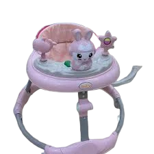 Baby Walker with Activity Tray – Pink, Blue, Green | Adjustable & Foldable Baby Walker for 6-18 Months