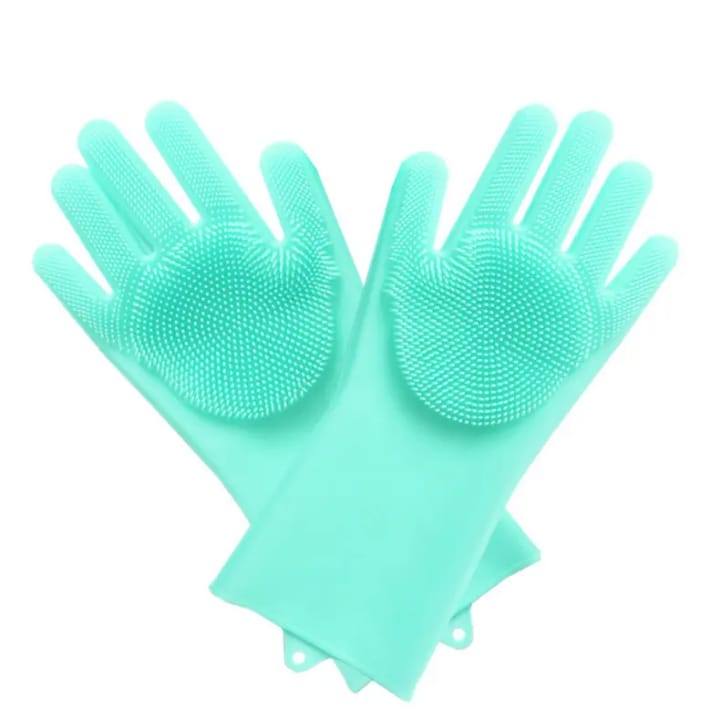 Silicon Dishwashing Kitchen Gloves