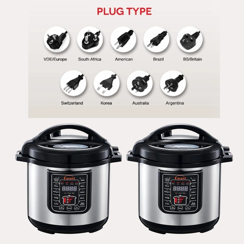  6L Electrical Pressure Cooker - Stainless Steel