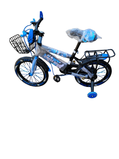 12″ Kids Bicycle – Green/Black Size 12 Children's Bike with Training Wheels, Front Basket & Rear Rack (Ages 2‑5)