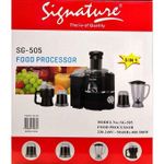 Signature SG-505 Food Processor 5 IN 1