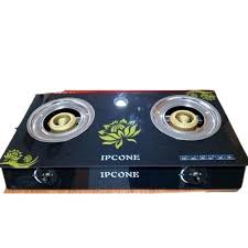 Ipcone Cooker 2 Burner - Glass Top And Gas Stove Double Burner.