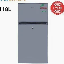 Silver Volsmart 138litres double door refrigerator 